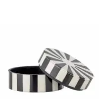 Bloomingville Ilana Box with Lid Black Resin